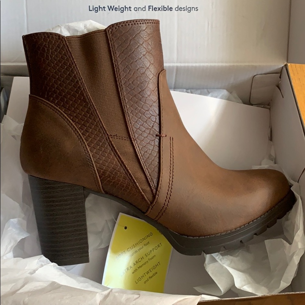 Brown booties